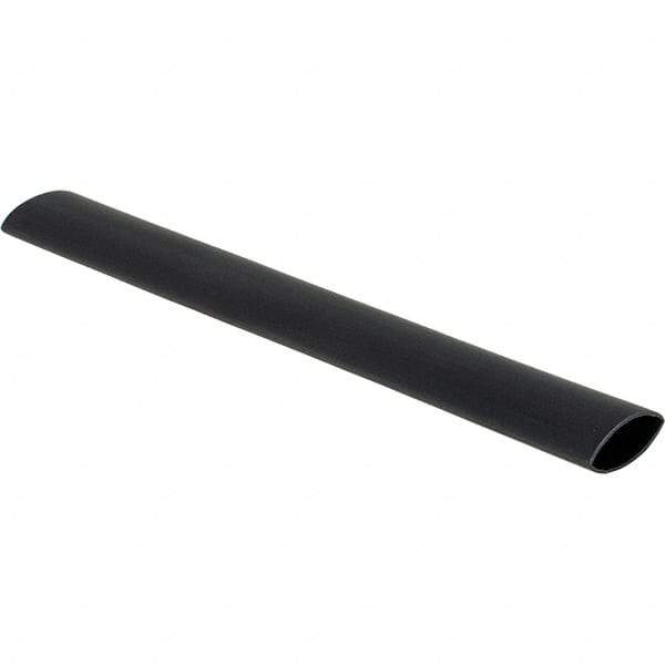 Value Collection - 6" Long Heat Shrink Electrical Tubing - Black - Exact Industrial Supply