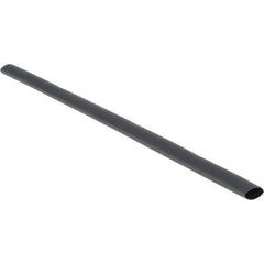 Value Collection - 12" Long Heat Shrink Electrical Tubing - Black - Exact Industrial Supply