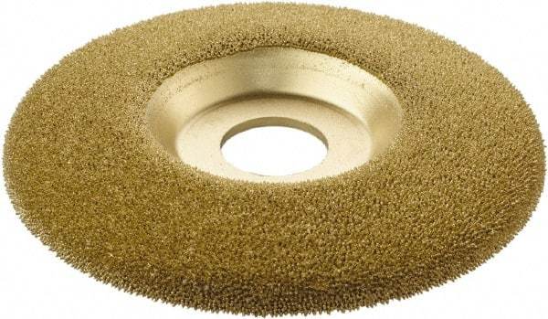 KUTZALL - 4-1/2" Wheel Diam, 7/8" Arbor Hole, Type 27 Depressed Center Wheel - Tungsten Carbide, 15,000 Max RPM - Exact Industrial Supply