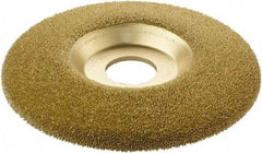 KUTZALL - 4-1/2" Wheel Diam, 7/8" Arbor Hole, Type 27 Depressed Center Wheel - Tungsten Carbide, 15,000 Max RPM - Exact Industrial Supply