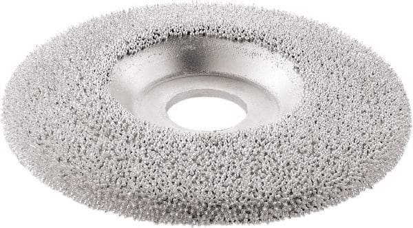 KUTZALL - 4-1/2" Wheel Diam, 7/8" Arbor Hole, Type 27 Depressed Center Wheel - Tungsten Carbide, 15,000 Max RPM - Exact Industrial Supply