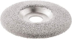 KUTZALL - 4-1/2" Wheel Diam, 7/8" Arbor Hole, Type 27 Depressed Center Wheel - Tungsten Carbide, 15,000 Max RPM - Exact Industrial Supply