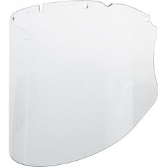 Face Shield Windows & Screens: Visor, Clear, 9.25″ High, 0.098″ Thick Fits with Earmuffs, ASTM F2178-2008
