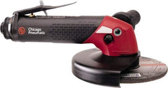 Chicago Pneumatic - 6" Wheel Diam, 10,000 RPM, Pneumatic Angle & Disc Grinder - 5/8-11 Spindle, 68 CFM - Exact Industrial Supply