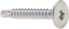 Value Collection - #10-16, Flat Head, Torx Drive, 1-1/4" Self Drilling Screw - Steel, Zinc-Plated Finish - Exact Industrial Supply