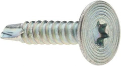 Value Collection - #10-16, Flat Head, Torx Drive, 1" Self Drilling Screw - Steel, Zinc-Plated Finish - Exact Industrial Supply