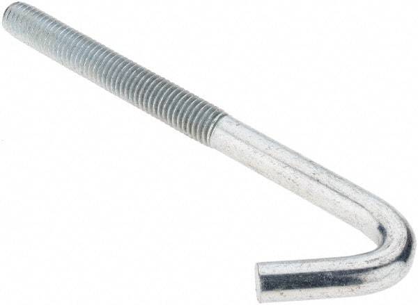 Value Collection - 1/2-13, 6" OAL Bent Anchor Bolt - Grade 2 Steel - Exact Industrial Supply