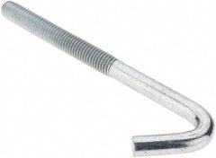 Value Collection - 1/2-13, 6" OAL Bent Anchor Bolt - Grade 2 Steel - Exact Industrial Supply
