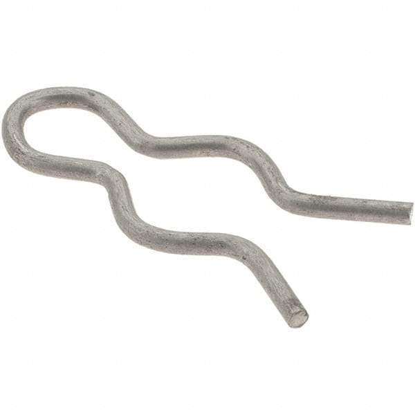 Value Collection - 5/16" Groove, 31/32" Long, Stainless Steel Hair Pin Clip - 0.052" Clip Diam, 3/8" Shaft Diam, Grade 302 & 18-8 - Exact Industrial Supply