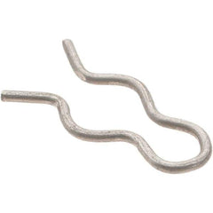 Value Collection - 9/64" Groove, 1/2" Long, Stainless Steel Hair Pin Clip - 0.031" Clip Diam, 3/16" Shaft Diam, Grade 302 & 18-8 - Exact Industrial Supply