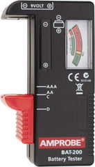 Amprobe - 0.9 VAC to 9 VAC, Battery Tester - Analog Display - Exact Industrial Supply