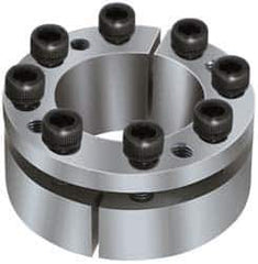 Climax Metal Products - M10 Thread, 3-7/16" Bore Diam, 5.118" OD, Shaft Locking Device - 9 Screws, 34,204 Lb Axial Load, 5.118" OAW, 0.945" Thrust Ring Width - Exact Industrial Supply