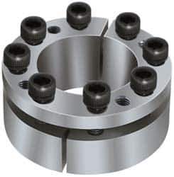 Climax Metal Products - M6 Thread, 19mm Bore Diam, 47mm OD, Shaft Locking Device - 5 Screws, 6,265 Lb Axial Load, 1.85" OAW, 0.669" Thrust Ring Width, 195 Ft/Lb Max Torque - Exact Industrial Supply