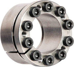 Climax Metal Products - M5 Thread, 28mm Bore Diam, 1-7/8" OD, Shaft Locking Device - 9 Screws, 7,916 Lb Axial Load, 2" OAW, 0.669" Thrust Ring Width, 4,363 Ft/Lb Max Torque - Exact Industrial Supply