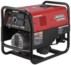 Lincoln Electric - Portable Welder/Generators; Horse Power: 10 ; Horsepower: 10; 10 ; Height (Inch): 25-1/2 ; Length (Inch): 31-1/2; 31-1/2 in ; Width (Inch): 21 - Exact Industrial Supply