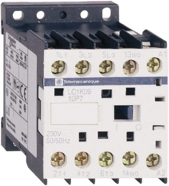 Schneider Electric - 3 Pole, 230 to 240 Coil VAC at 50/60 Hz, 16 Amp at 690 VAC, 20 Amp at 440 VAC and 9 Amp at 440 VAC, IEC Contactor - CSA, RoHS Compliant, UL Listed - Exact Industrial Supply