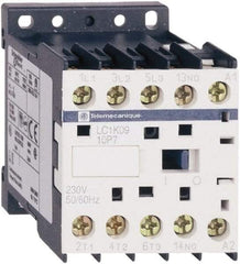Schneider Electric - 3 Pole, 200 to 208 Coil VAC at 50/60 Hz, 16 Amp at 690 VAC, 20 Amp at 440 VAC and 9 Amp at 440 VAC, IEC Contactor - CSA, RoHS Compliant, UL Listed - Exact Industrial Supply