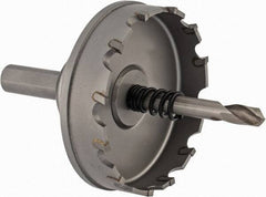 Hougen - 2-3/8" Diam, 1/8" Cutting Depth, Hole Saw - Carbide-Tipped Saw, Toothed Edge - Exact Industrial Supply