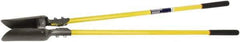 Ability One - 11" High Round Steel Post Hole Digger - 48" Long Fiberglass Straight Handle - Exact Industrial Supply
