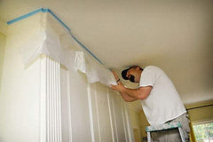 TRIMACO - Medium Weight HDPE Plastic Drop Cloth - 72' x 2', 0.0005" Thick, Tape & Drape - Exact Industrial Supply