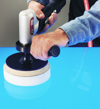 #51450 - 5"-8" - Air Powered Buffing Tool - Exact Industrial Supply