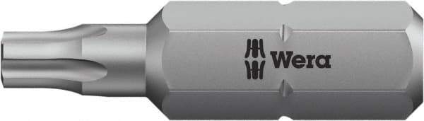 Wera - 1/4" Drive, Pentalobe Screwdriver Bit - 1" OAL - Exact Industrial Supply