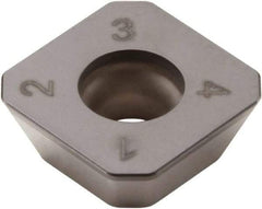 Seco - SEEX09T3 LF Grade CBN200 PCBN Milling Insert - Uncoated, 0.156" Thick, 3/8" Inscribed Circle - Exact Industrial Supply