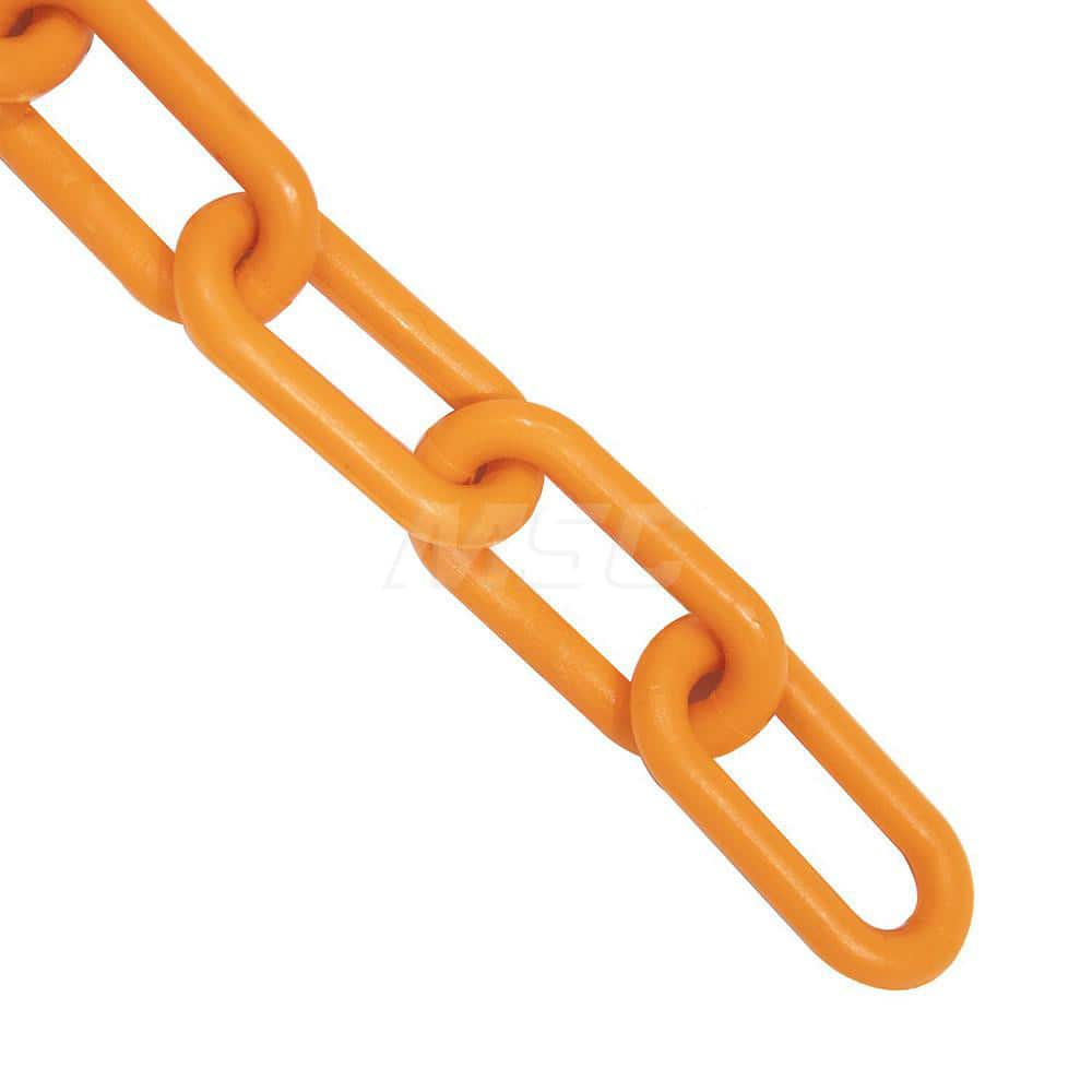 Barrier Rope & Chain; Type: Safety Barrier Chain; Material: Plastic; Color: Safety Orange; Rope/Chain Material: Plastic; Hook Fitting Material: None; Snap End Material: None; Color: Orange; Length (Feet): 100.00; 100.000; Overall Length: 100.00