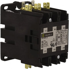 Square D - 3 Pole, 60 Amp Inductive Load, 208 to 240 Coil VAC at 60 Hz and 220 Coil VAC at 50 Hz, Definite Purpose Contactor - Exact Industrial Supply