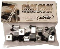 SKB Corporation - Tool Box Steel Rack Accessories - Black, For Rack Mount Hardware - Exact Industrial Supply