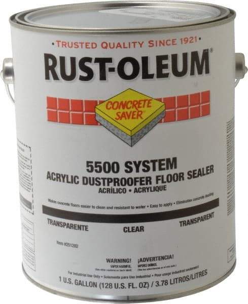 Rust-Oleum - 1 Gal Can Semi Gloss Clear Sealer - <100 g/L VOC Content - Exact Industrial Supply