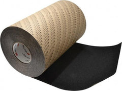 3M - Black Solid Color Anti-Slip Vinyl Tape - 12" Wide x 60' Long - Exact Industrial Supply