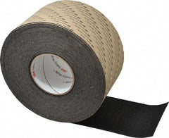 3M - Black Solid Color Anti-Slip Vinyl Tape - 4" Wide x 60' Long - Exact Industrial Supply