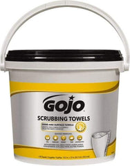 GOJO - Pre-Moistened Hand Cleaning Wipes - Canister, 12-1/4" x 10-1/2" Sheet Size, Red - Exact Industrial Supply