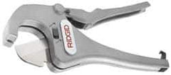 Ridgid - 1/2" to 1-5/8" Pipe Capacity, Ratcheting Tube & Pipe Cutter - Cuts Plastic, Rubber, PVC, CPVC - Exact Industrial Supply