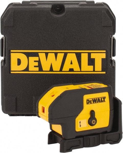 DeWALT - 3 Beam 100' Max Range Self-Leveling Laser - Red Beam, 1/8" at 30' Accuracy, 5" Long x 2-1/4" Wide x 3-3/4" High - Exact Industrial Supply