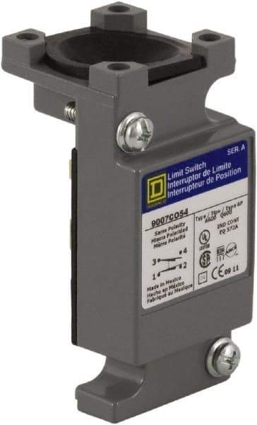 Square D - 4.2 Inch Long, Zinc Body, Limit Switch Plug In Unit - For Use with 9007, 9007C - Exact Industrial Supply