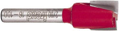 Freud - 1/2" Cut Diam, 1/2" Length of Cut, 0 Flute Mortising Edge Profile Router Bit - Carbide-Tipped, 1/4" Shank Diam, 2" OAL, Proprietary Coating - Exact Industrial Supply