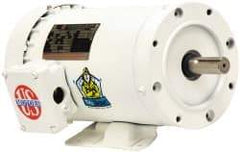 US Motors - 1-1/2 Max hp, 3,600 Max RPM, Single Cap Start-Cap Run Electric AC DC Motor - 115/208-230 V Input, Single Phase, 56HC Frame, 5/8" Shaft Diam, C-Face/Base Mount, TEFC Enclosure - Exact Industrial Supply