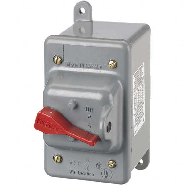 Hubbell Wiring Device-Kellems - Cam & Disconnect Switches; Enclosure Type: Enclosed ; Fused: NonFused ; Horsepower: 2 - Exact Industrial Supply