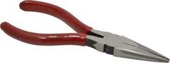 Proto - 5-9/16" OAL, 1-11/16" Jaw Length x 1/2" Jaw Width, Long Nose Needle Nose Pliers - Serrated Jaw, Plastisol Handles - Exact Industrial Supply
