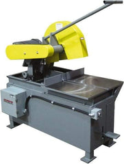 Kalamazoo - 20" Blade Diam, 1" Arbor Hole, Straight Chop & Cutoff Saw - 2,500 RPM, 15 hp, 220/440 Volts, 3 Phase - Exact Industrial Supply