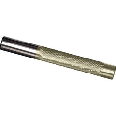 Made in USA - 1/4" Diam, 1-1/4" LOC, Solid Carbide Diamond Pattern Router Bit - Right Hand Cut, 3" OAL, 1/4" Shank Diam, Use on Cast Iron, Stainless, Steel, Titanium - Exact Industrial Supply