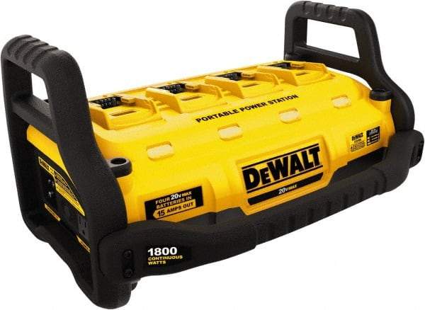 DeWALT - 20 & 60 Volt, Lithium-Ion Power Tool Charger - AC Wall Outlet Power Source - Exact Industrial Supply