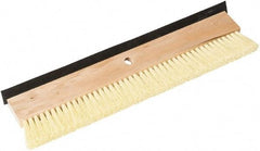 SEYMOUR-MIDWEST - Polypropylene Surface Preparation Coating Brush - 5" Wide, Wood Block, Tapered or Threaded Handle - Exact Industrial Supply