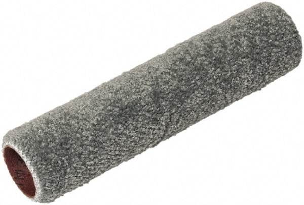 SEYMOUR-MIDWEST - 1/4" Nap, 9" Wide Paint Roller Cover - Semi-Smooth Texture, Carpet Fiber - Exact Industrial Supply