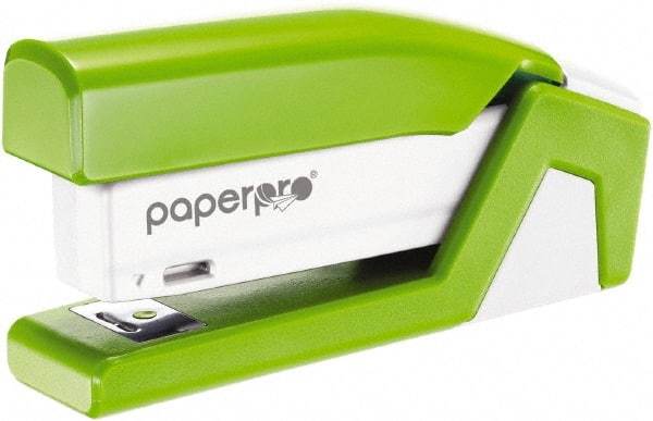 PaperPro - 20 Sheet Half Strip Stapler - Green - Exact Industrial Supply