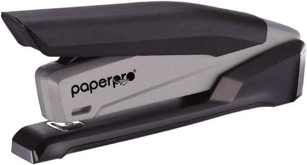 PaperPro - 20 Sheet Half Strip Stapler - Black/Gray - Exact Industrial Supply