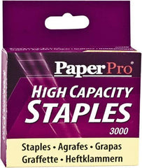PaperPro - 3/8" Leg Length, Steel High Capacity Staples - 65 Sheet Capacity, For Use with PaperPros 1200 & 1210 - Exact Industrial Supply
