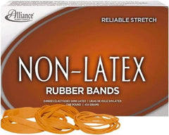 Alliance - 4" Circumference, 1/4" Wide, Light-Duty Band Rubber Band Strapping - 380 Pieces - Exact Industrial Supply